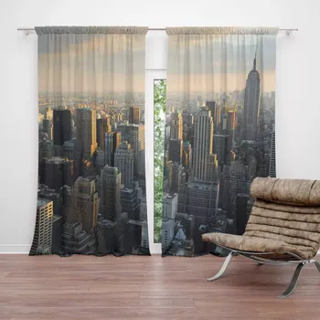 Závěs Sablio Závěsy New York Skyline: 2 ks - 140x250 cm - Sablio