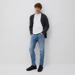 Reserved - Džíny slim se sepraným efektem - modrá - XO401-50J - XO401-50J-384