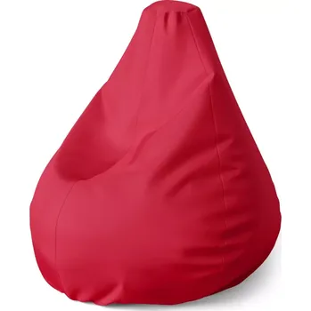 Sedací pytel Sedací vak Pear Červená cherry - Sablio - 70 x 95 x 15 cm