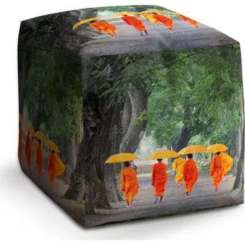 Taburet Sablio Taburet Kostka Mniši: 40x40x40 cm - Sablio