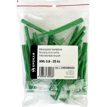 Zubní kartáček Spokar XML 0,8 mm mezizubní kartáček 25 ks