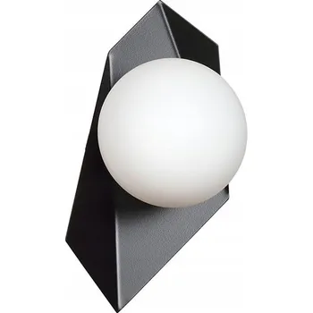 Nástěnné svítidlo Emibig DRIFTON K1 BLACK Nástěnná lampa Ocel lakovaná + sklo Černá