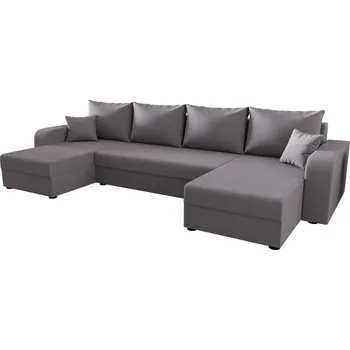 Sedací souprava Rohová rozkládací souprava do U HORTENZIE - šedá