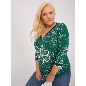 Dámská košile Halenka RV BZ 9442.27 tmavě zelená jedna velikost