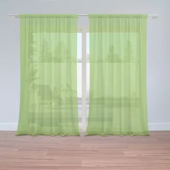 Záclona Sablio Záclony Jablečná zelená: 2 ks - 150x250 cm - Sablio