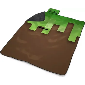 deka Sablio Plážová deka Green Blocks 2: 200x140 cm