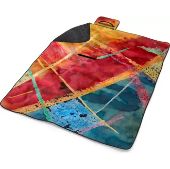 deka Sablio Plážová deka Barevné čáry: 200x140 cm