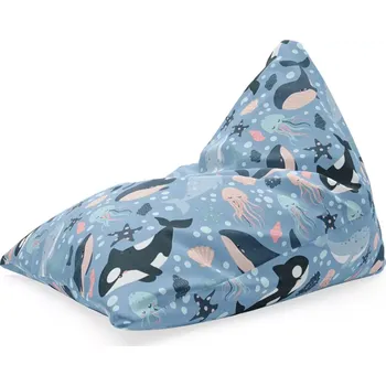 Sedací pytel Sablio Sedací vak Triangl Dětský mořský svět: 120 x 100 x 100 cm - Sablio