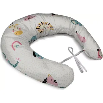 Kojící polštář Sablio Těhotenský polštář Hroch, zebra a slunce