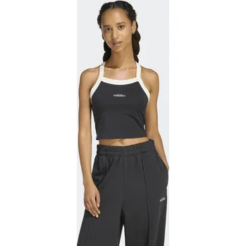 Pánská móda ADIDAS Dámské tílko crop S BÍLÁ|ČERNÁ