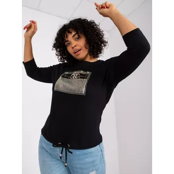 Dámská košile Halenka RV BZ 7480.61P černá jedna velikost