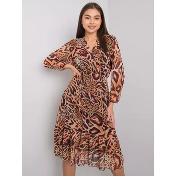 Dámské šaty Šaty EM SK 2910 4.97 světle hnědá S/M