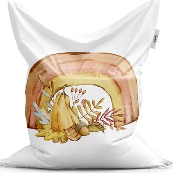 Sedací pytel Sablio Sedací vak Classic Podzimní duha - 150x100 cm