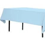 Technické specifikace: Barva: modrá Materiál: 100% polyester Hmotnost: 180 g Vzor: hladký Rozměry: 280×170 cm Odolný proti skvrnám Zakončeno lemováním Důležité informace: Lze prát v pračce (do 40 °C) Teplota žehlení: do 120 °C Vyrobeno z jednoho kusu mate