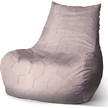 Sedací pytel Sedací vak Bean Rose gold - Sablio - 60 x 70 x 70 cm