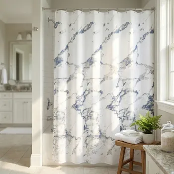 Sprchový závěs Textilní sprchový závěs mramor KLEINE WOLKE MARBLE 180 x 200 cm