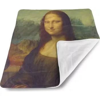 Dětská deka Sablio Dětská deka pro miminko Mona Lisa - Leonardo da Vinci - 80x100 cm