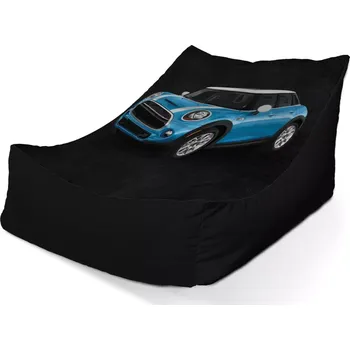 Sedací pytel Sablio Sedací vak Lounge Mini sedan Černé pozadí - 80 x 95 x 50 cm