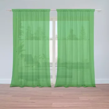Záclona Sablio Záclony Irská zelená: 2 ks - 150x250 cm - Sablio