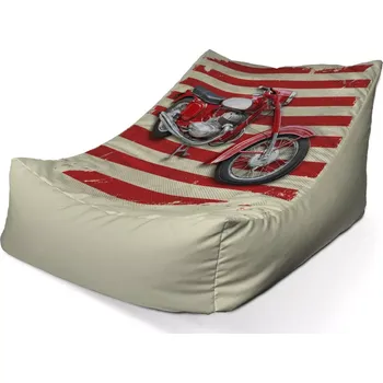 Sedací pytel Sablio Sedací vak Lounge Jawa panelka Pruhy - 120 x 100 x 80 cm