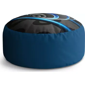 Taburet Sablio Kulatý taburet Circle Modrá koule: 38x48 cm - Sablio