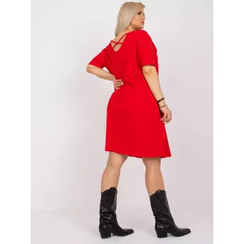 Dámské šaty Šaty RV SK 6639.02X červená 3XL