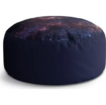 Taburet Sablio Kulatý taburet Circle Noční obloha: 38x48 cm - Sablio