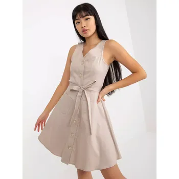 Dámské šaty Dámské šaty LK SK 508253 šaty.44P béžová - FPrice 36