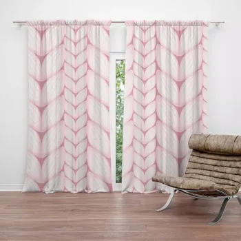 Závěs Sablio Závěsy Starorůžové pletení: 2 ks - 140x250 cm - Sablio