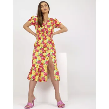 Dámské šaty Šaty DHJ SK 7006 3.39 žlutá jedna velikost