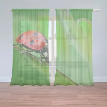 Záclona Sablio Záclony Beruška na listě: 2 ks - 150x250 cm - Sablio