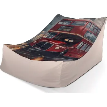 Sedací pytel Sedací vak Lounge Londýn Double-decker 2 - Sablio - 80 x 95 x 50 cm