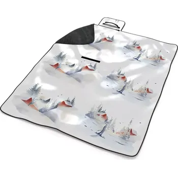 deka Sablio Plážová deka Zimní pohoda: 200x140 cm