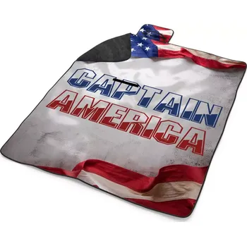 deka Sablio Plážová deka Kapitán Amerika Vlajka: 200x140 cm