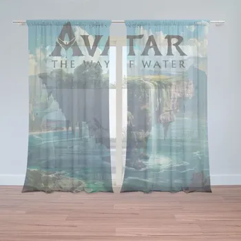 Záclona Sablio Záclony Avatar The Way of Water Plovoucí ostrov: 2ks 150x250cm