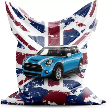 Sedací pytel Sablio Sedací vak Classic Mini sedan Britská vlajka - 200x140 cm
