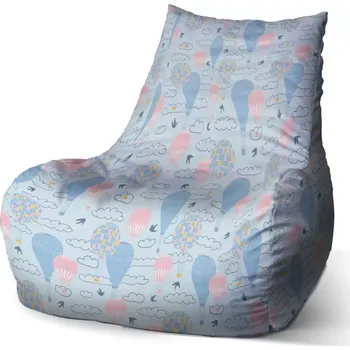 Sedací pytel Sedací vak Bean Horkovzdušné barevné balóny - Sablio - 60 x 70 x 70 cm