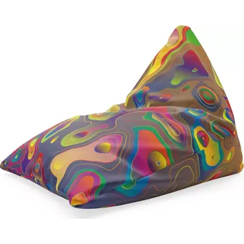 Sedací pytel Sablio Sedací vak Triangl Barevné skvrny: 120 x 100 x 100 cm - Sablio