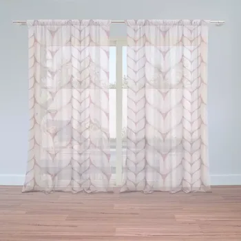 Záclona Sablio Záclony Starorůžové pletení: 2 ks - 150x250 cm - Sablio