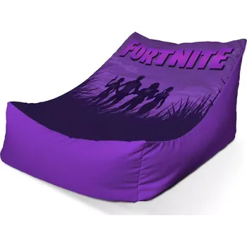 Sedací pytel Sablio Sedací vak Lounge FORTNITE Fialová silueta - 80 x 95 x 50 cm