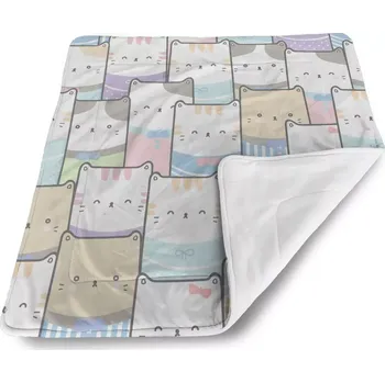 Dětská deka Sablio Dětská deka pro miminko Barevná koťátka - 80x100 cm