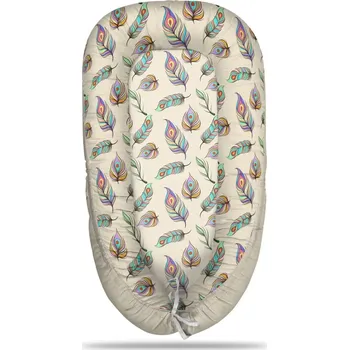 Hnízdečko pro miminko Sablio Hnízdečko pro miminko Paví peříčka