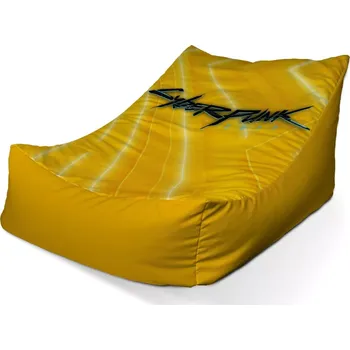 Sedací pytel Sablio Sedací vak Lounge Cyberpunk 2077 Žlutý - 80 x 95 x 50 cm