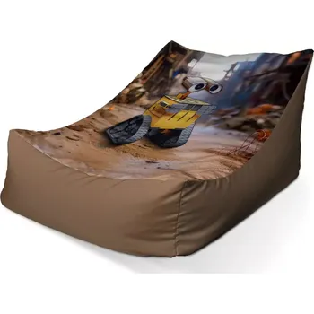 Sedací pytel Sablio Sedací vak Lounge Wall-E robot Město - 80 x 95 x 50 cm