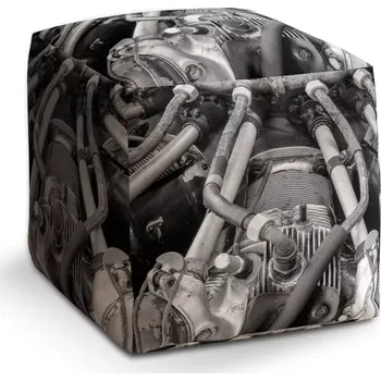 Taburet Sablio Taburet Kostka Motor: 40x40x40 cm - Sablio