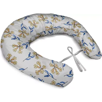 Kojící polštář Sablio Těhotenský polštář Žluté kvítí