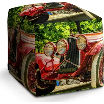 Taburet Sablio Taburet Kostka Veterán 2: 40x40x40 cm - Sablio