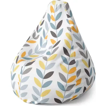 Sedací pytel Sedací vak Pear Barevné lístky - Sablio - 140 x 100 x 25 cm