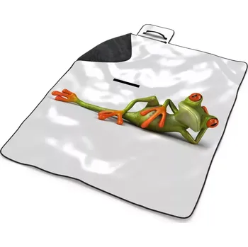 deka Sablio Plážová deka Ležící žába: 200x140 cm