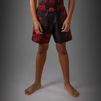 Bojový sport DĚTSKÉ fight šortky Venum Wolf Atak - Black/Red Velikost: 8 let
